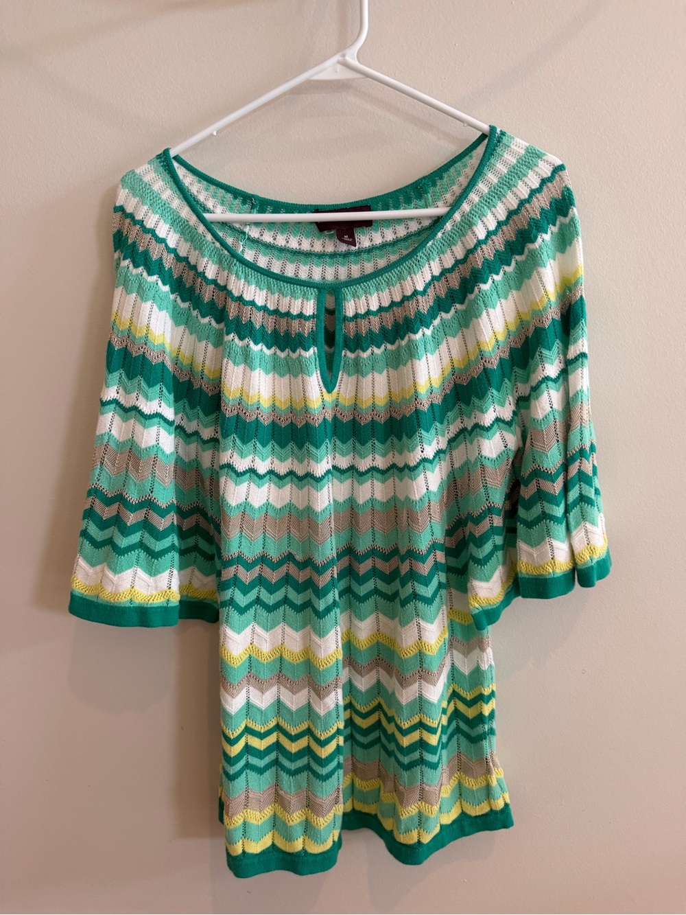 Dana Buchman Women’s Chevron Knit Top – Size Medium
